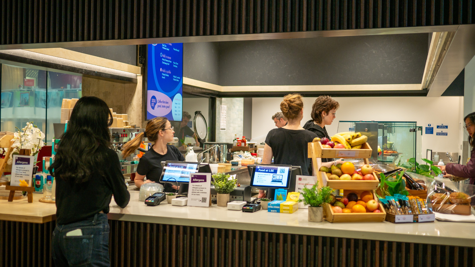 a person being served in K54.