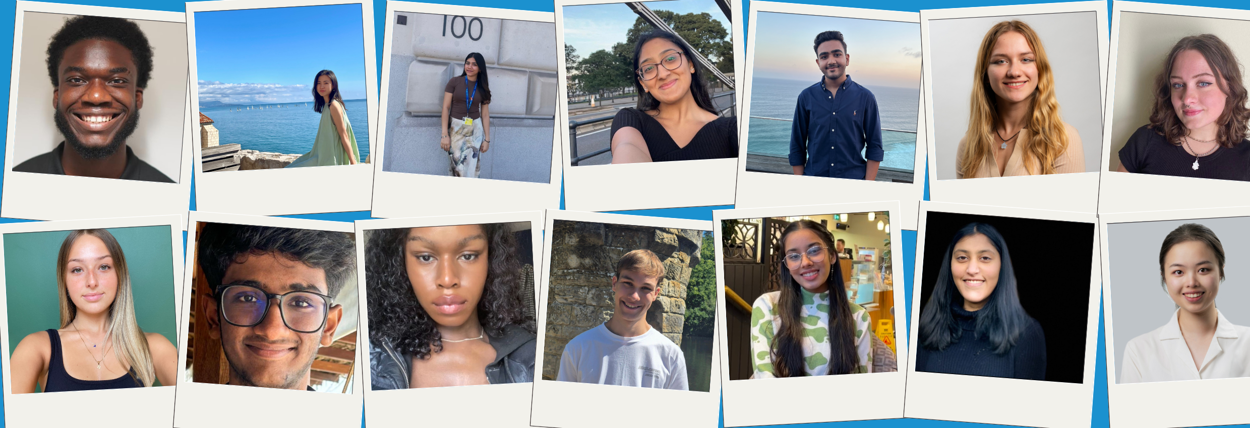 a collage of people in frames