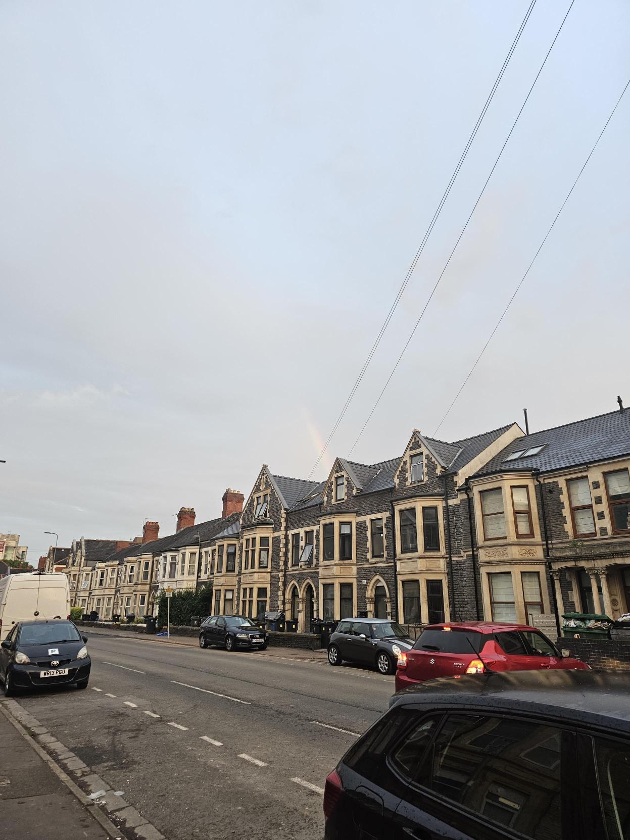 a car parked on the side of a building