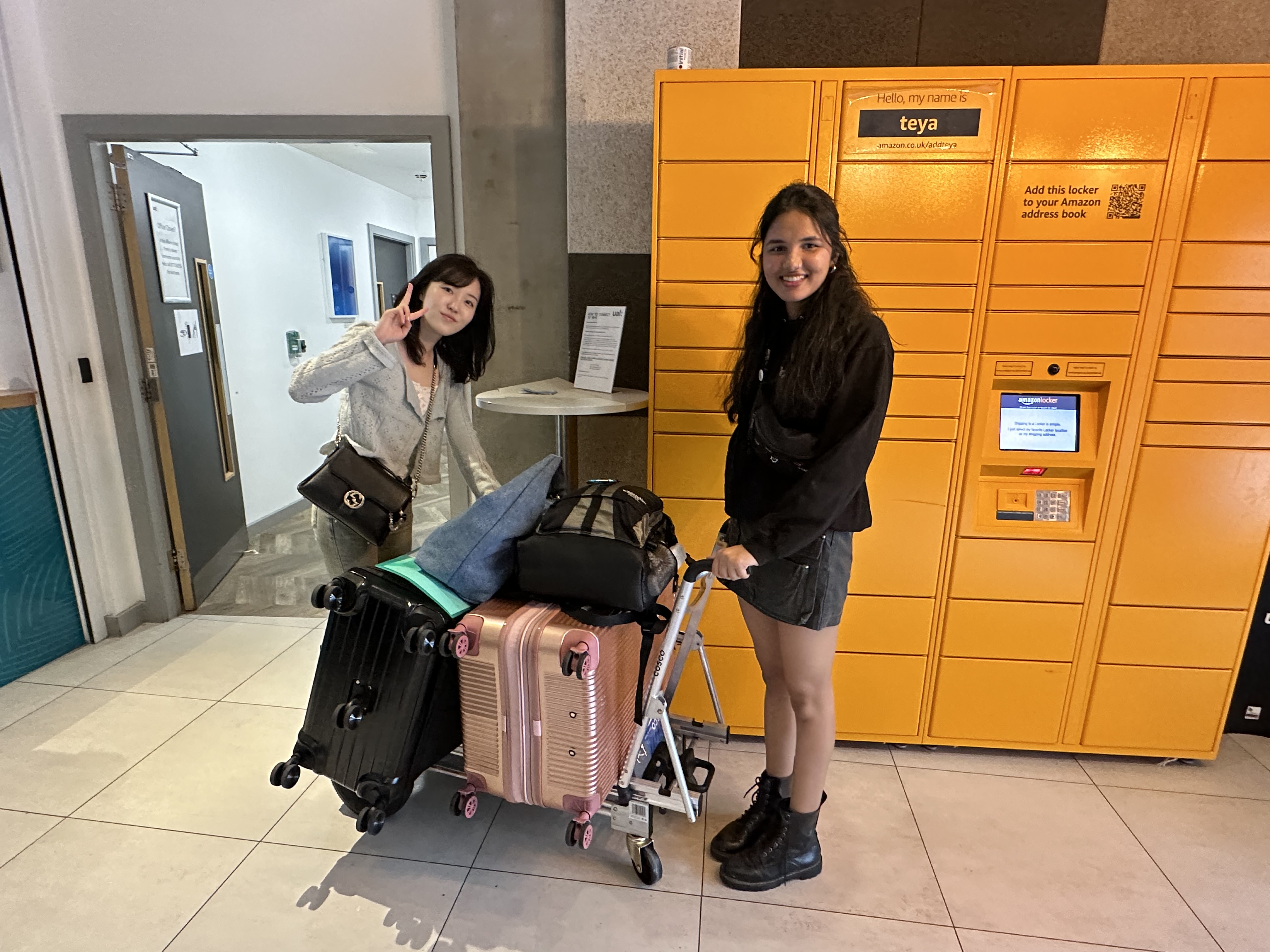 a man and a woman standing in a room