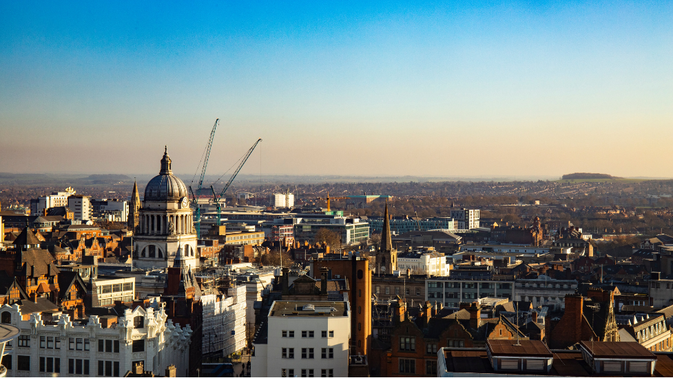 Nottingham sky line